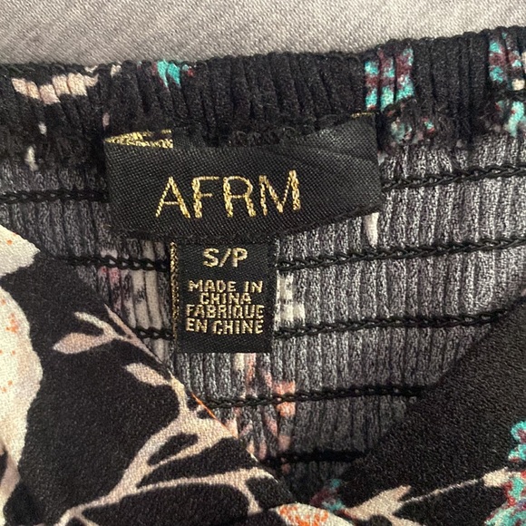 AFRM Berlin Floral Tiered Crepe Maxi Dress long floral adjustable straps small S - Picture 8 of 9